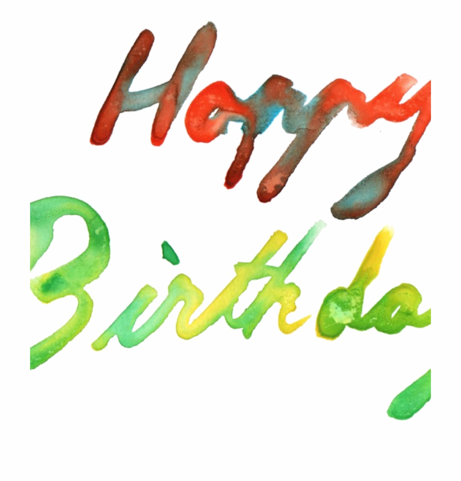 Birthday Png 5 Happy Birthday Watercolor Png Transparent