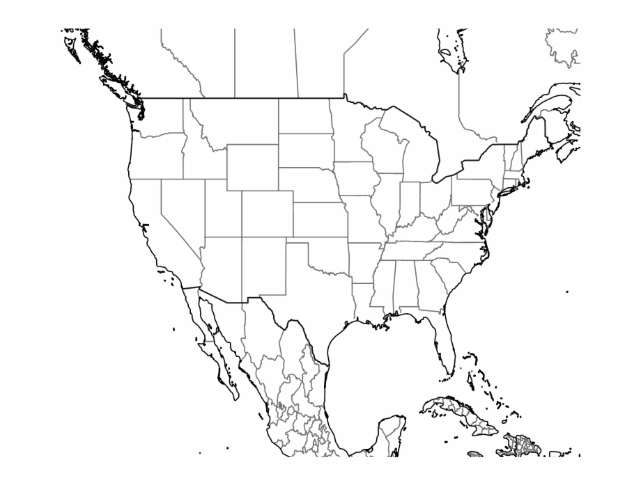 Map Usa White Background