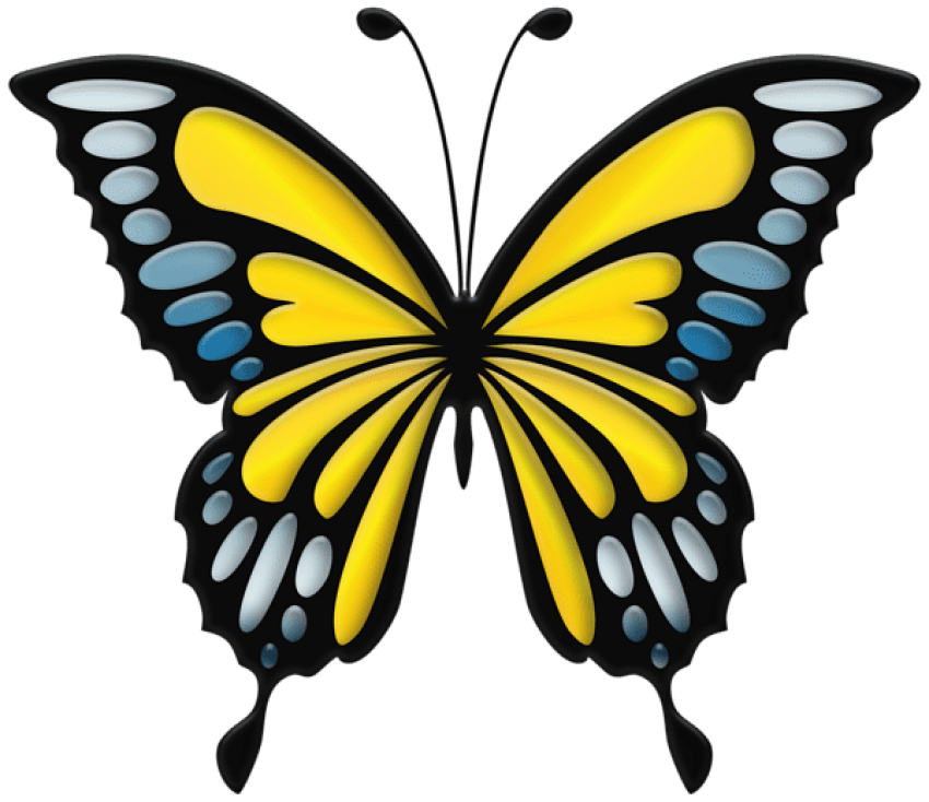 Yellow Butterfly Png