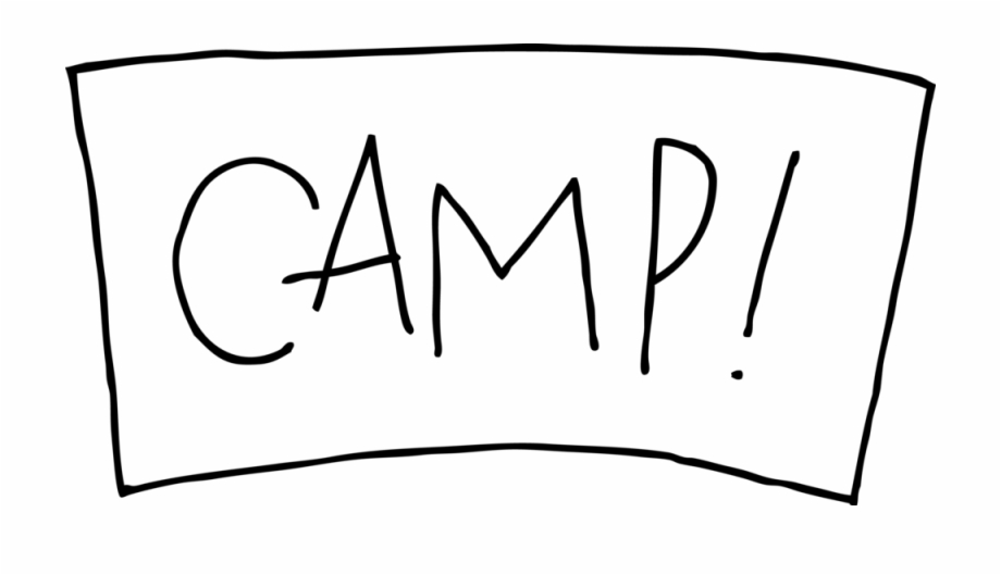 Camp Camp Black And White