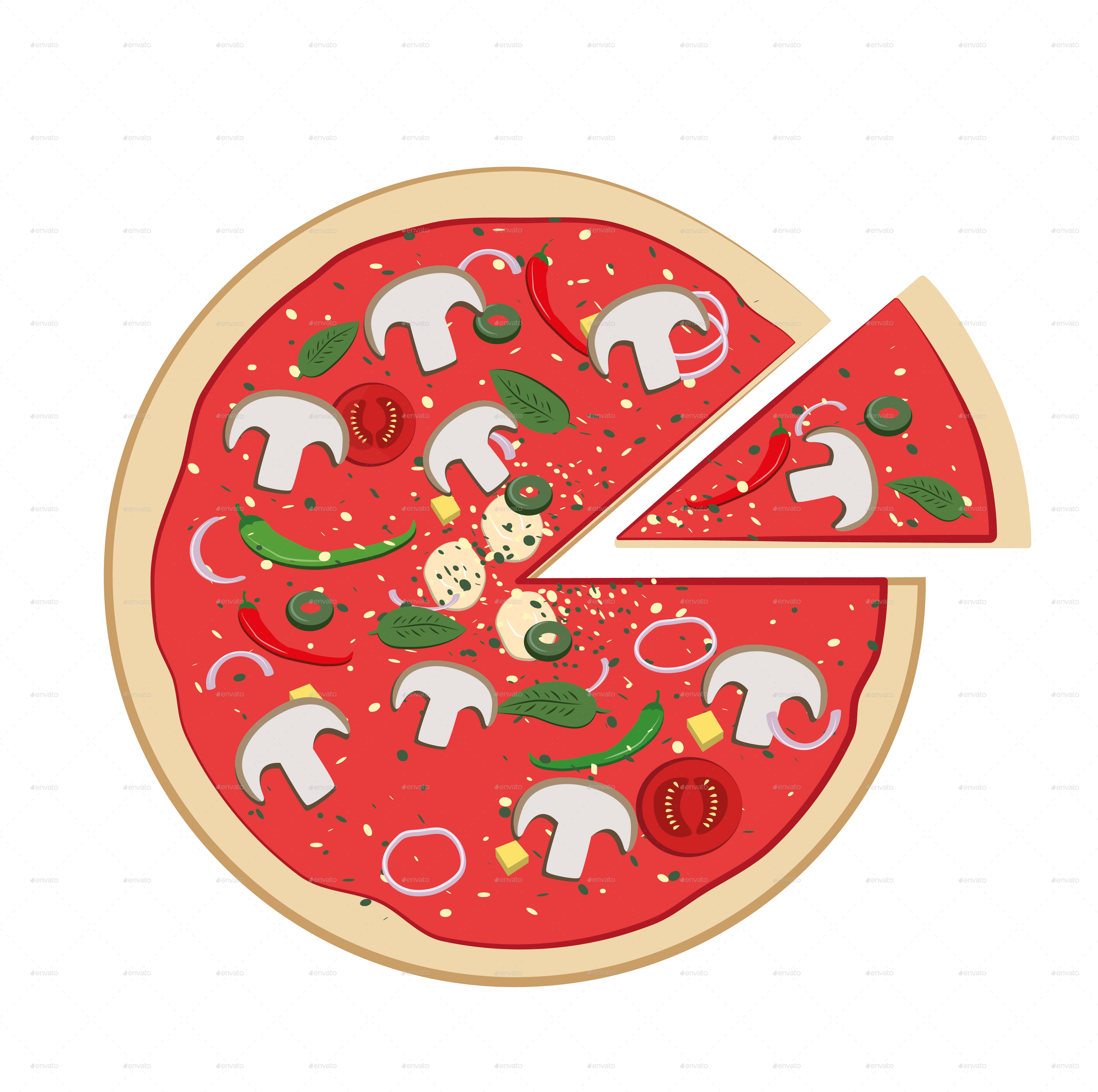 Pizza 5 Cartoon