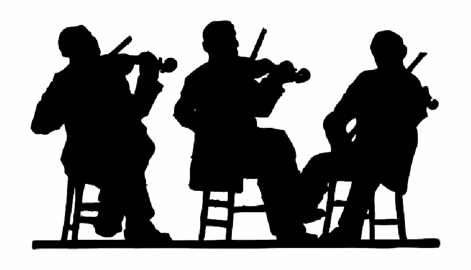 People Playing Music Silhouette Png Download Orchestra Silhouette