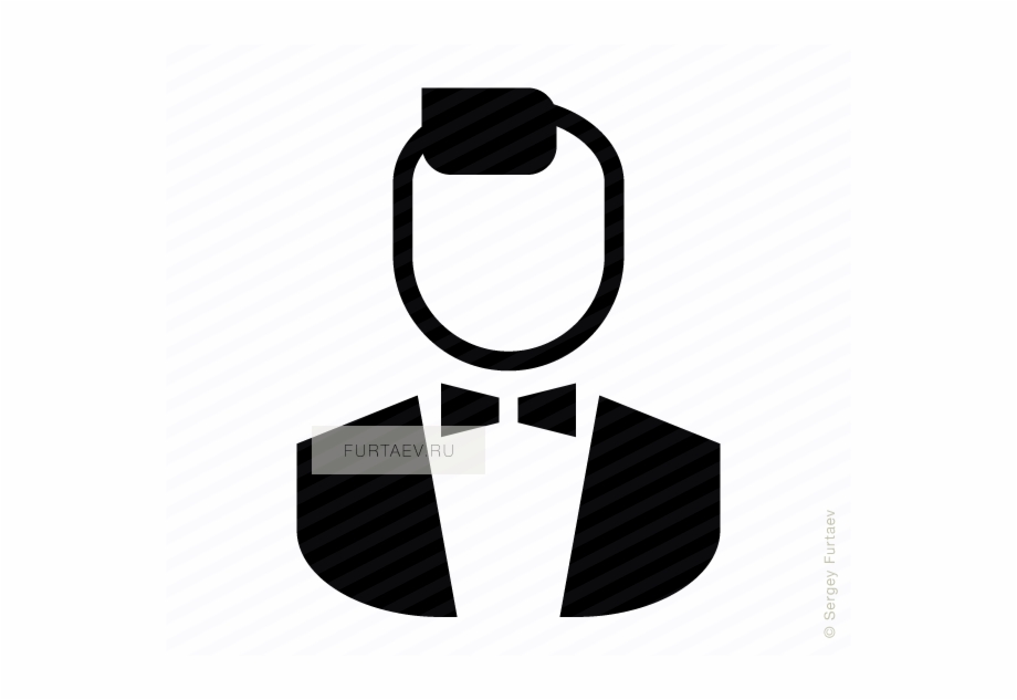 Vector Icon Of Male Person In Tailcoat With