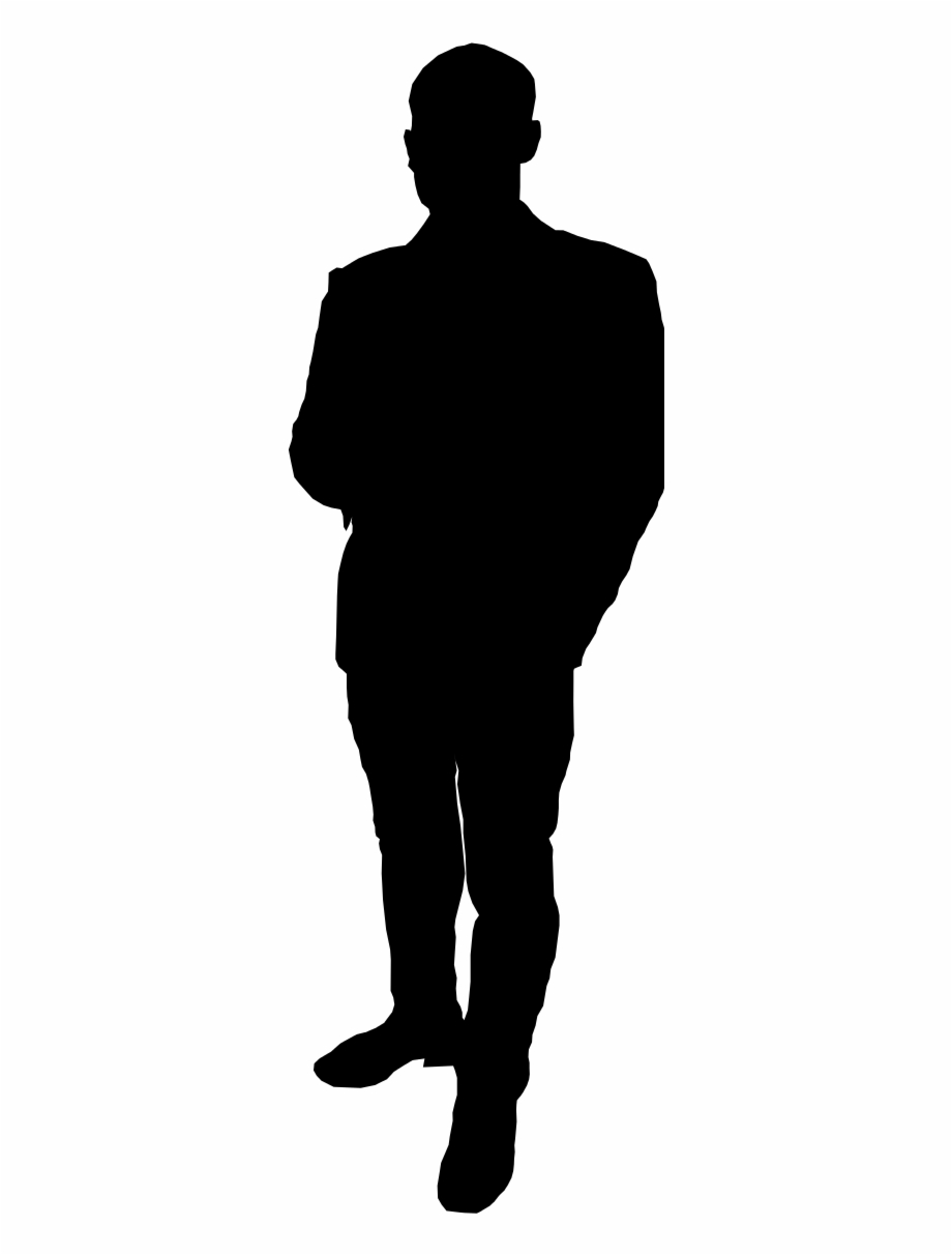 Free Download Person Standing Silhouette Vector