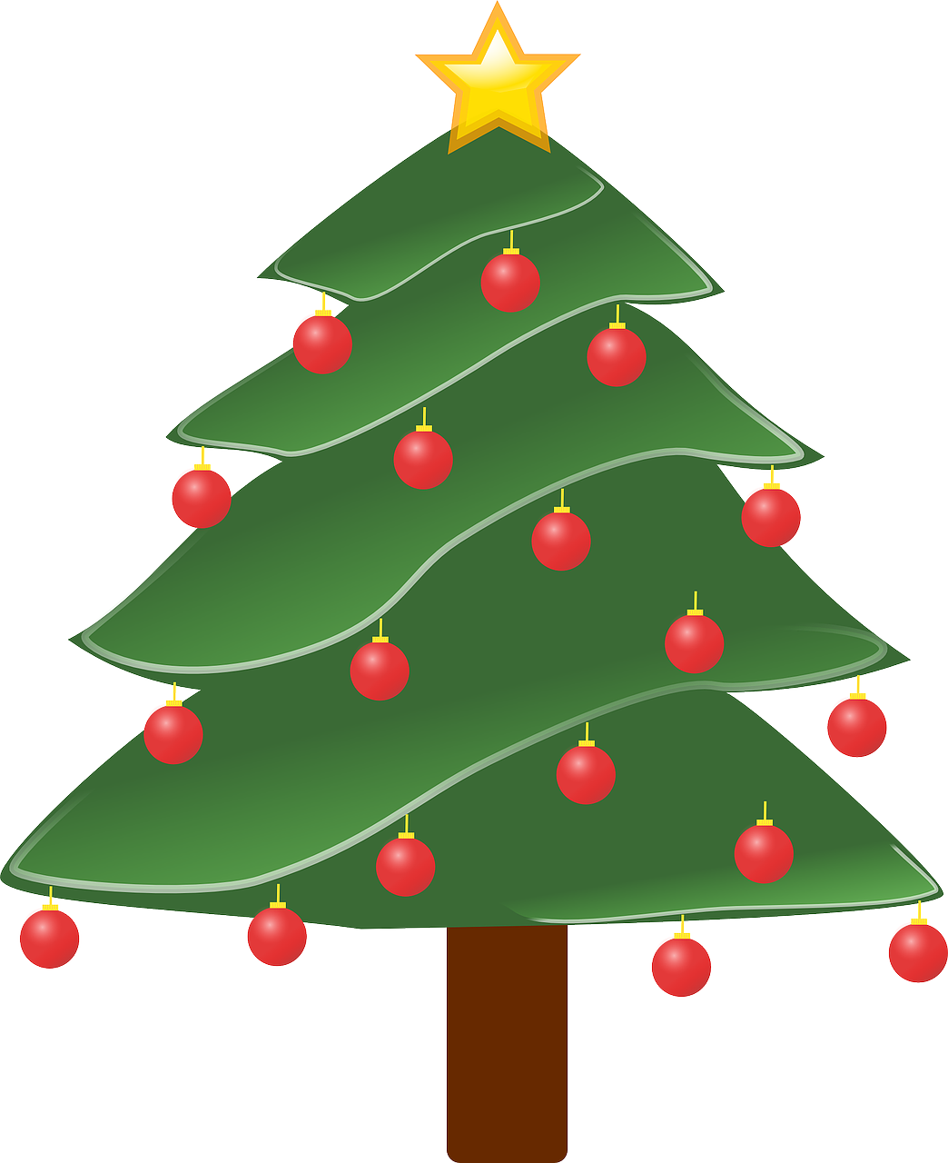 Decorative Christmas Tree Free Png Transparent Background Pine