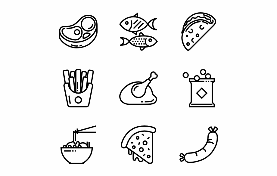 Food Icon Png Transparent Background Hand Drawn Social