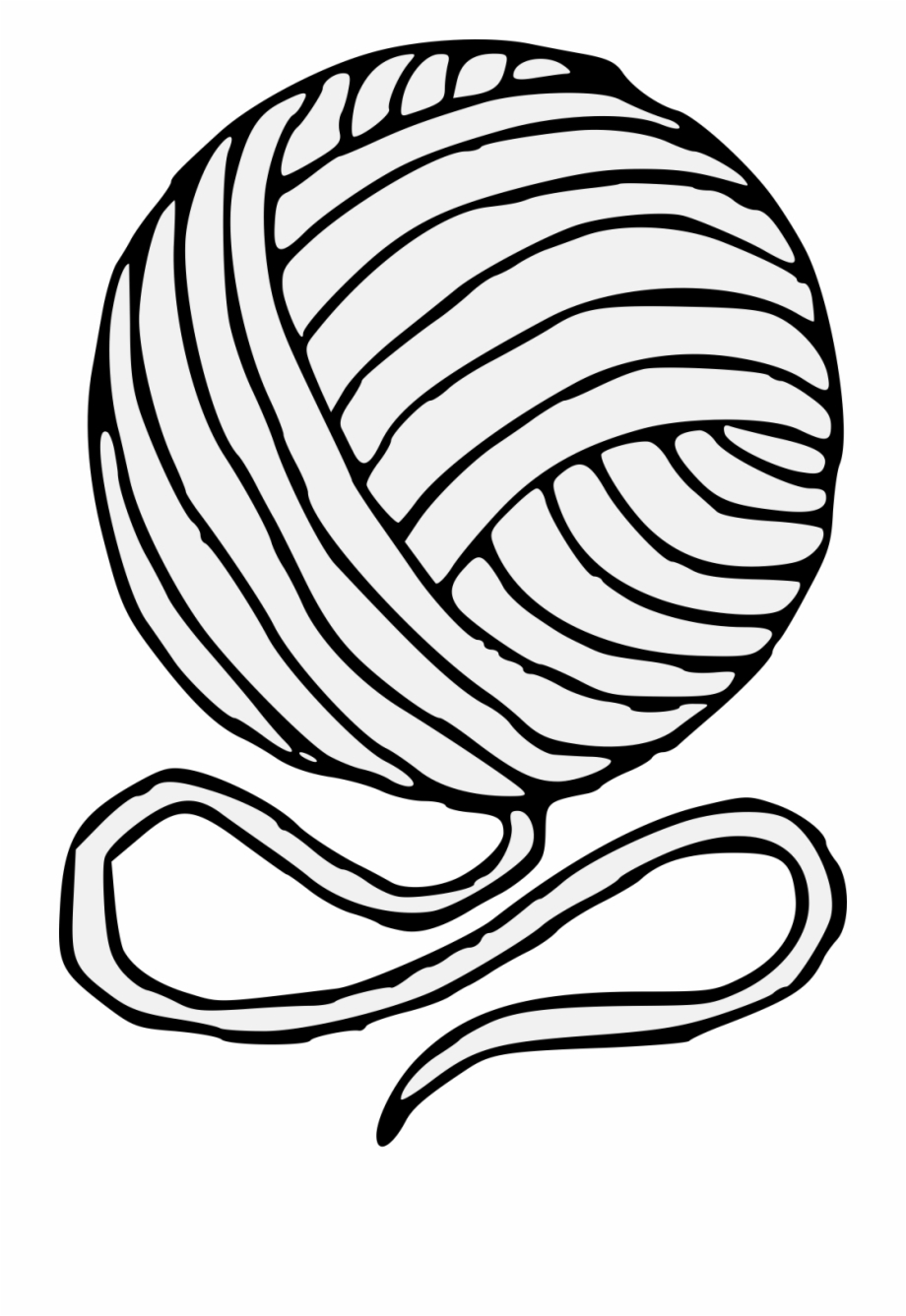 how to draw a ball of yarn