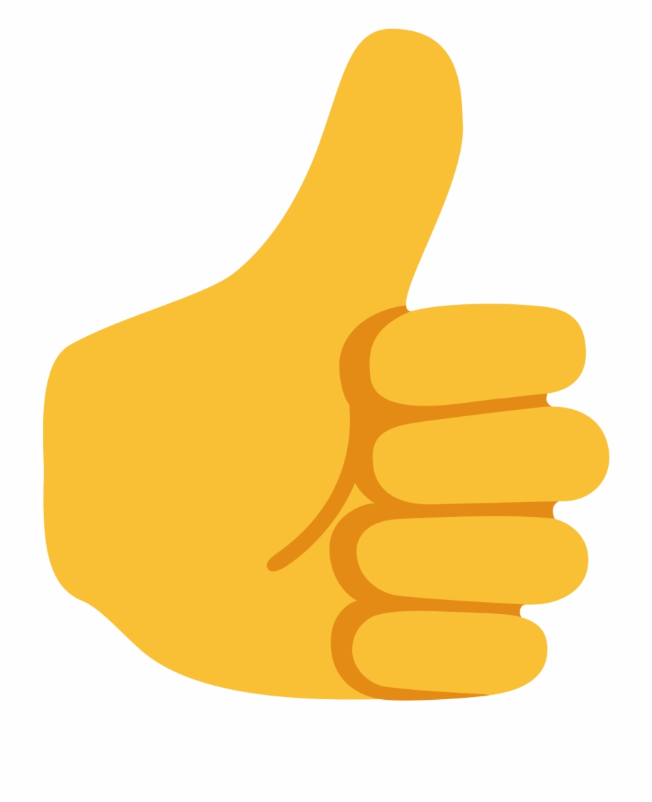 transparent background thumbs up
