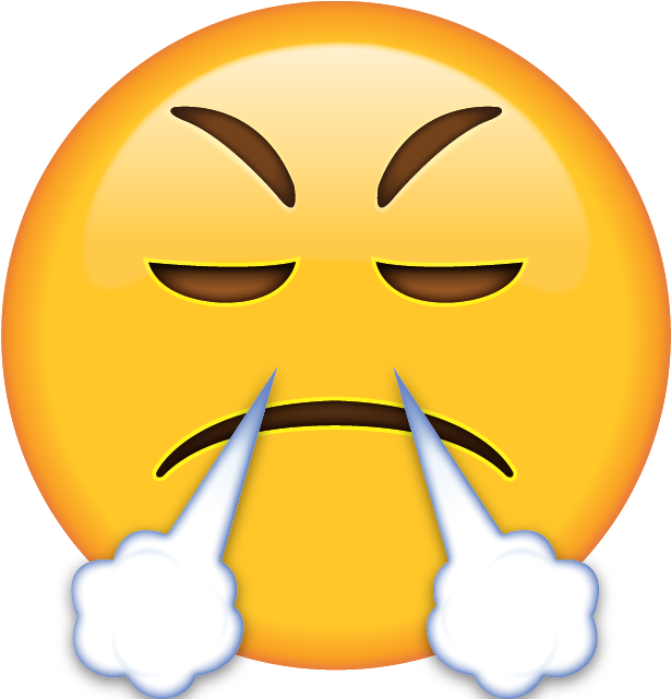 Angry Emoji Png Emoji Blowing Smoke Out Of