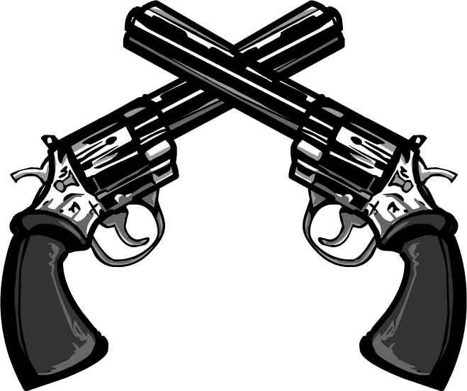 Crossed Guns Png Png Image Pistols Clip Art Library The Best