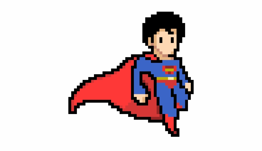 Superman Superman Pixel Art