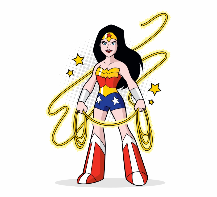 Wonder Woman Cartoon Superwoman Png Download Dc Super