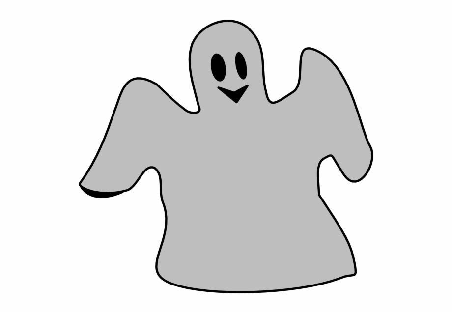 Halloween Ghost Clip Art Gray Ghost
