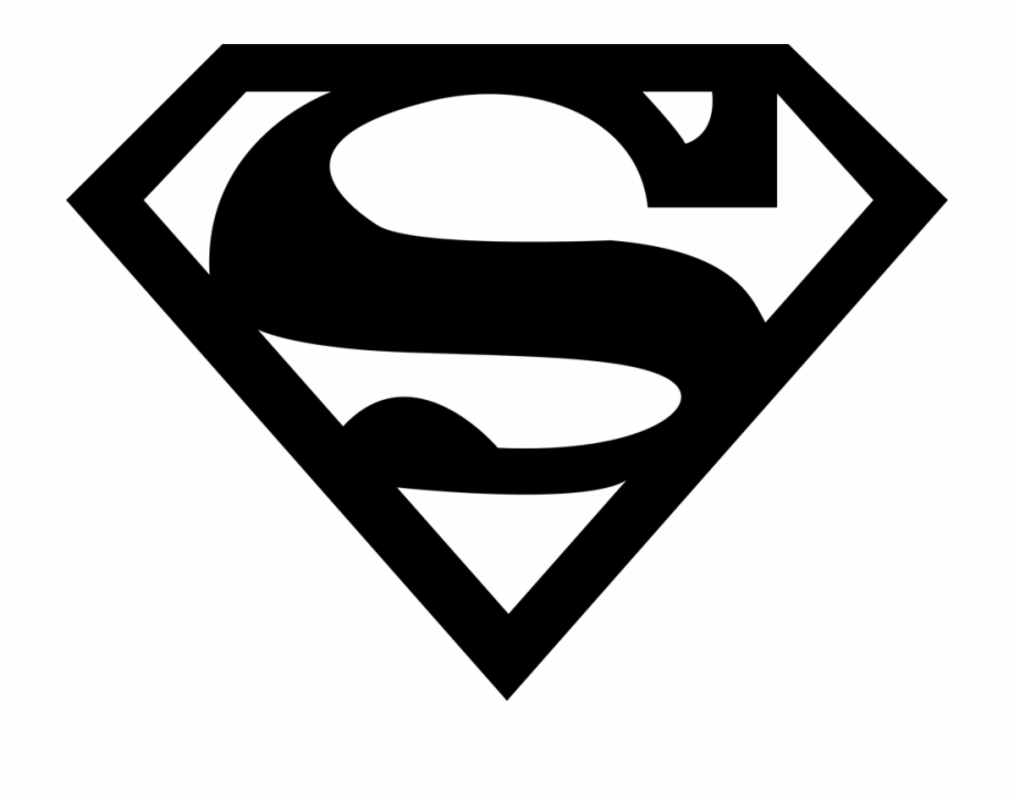 Black And White Superman Logo Png Free Download