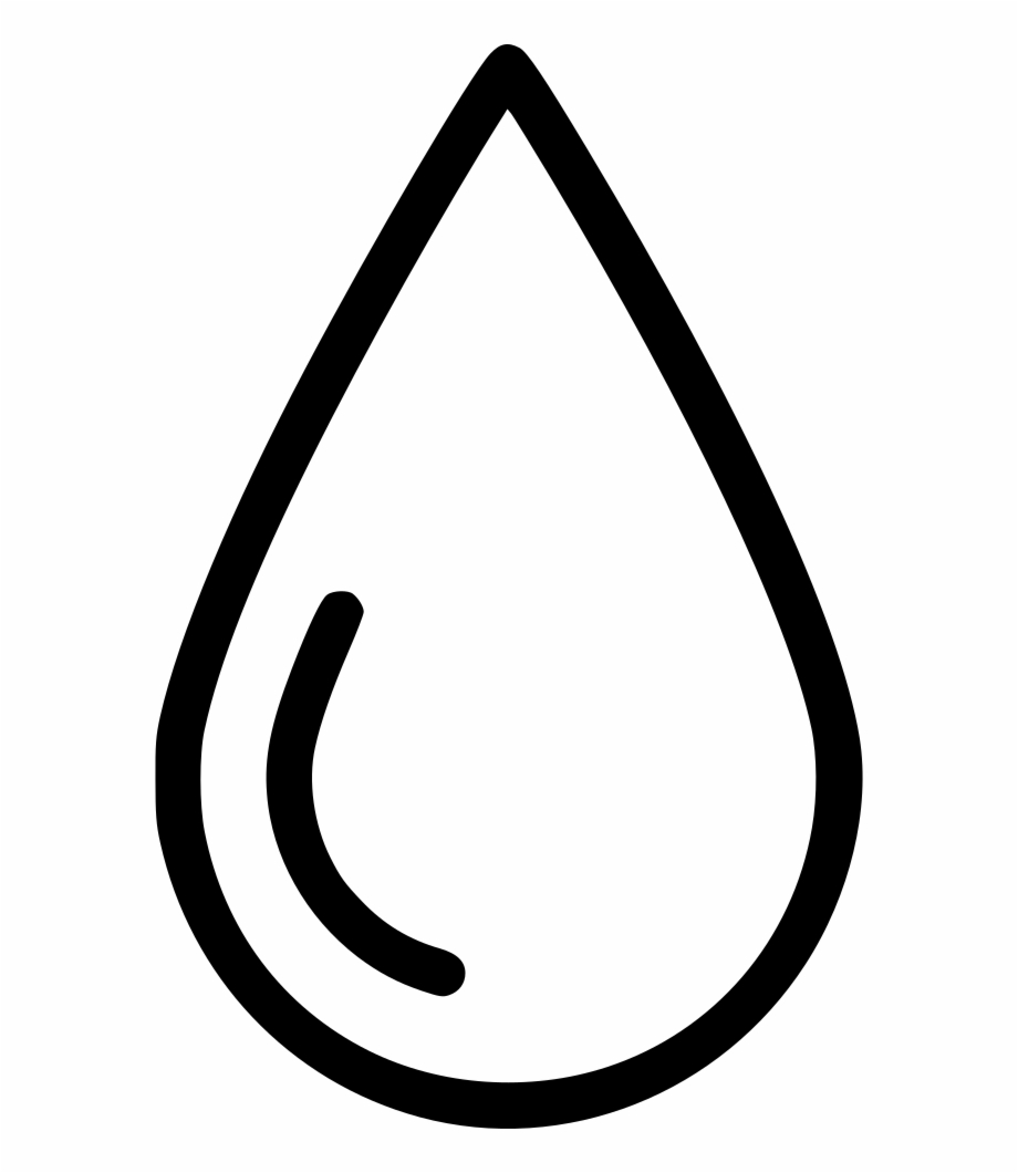 water drop clipart black and white
