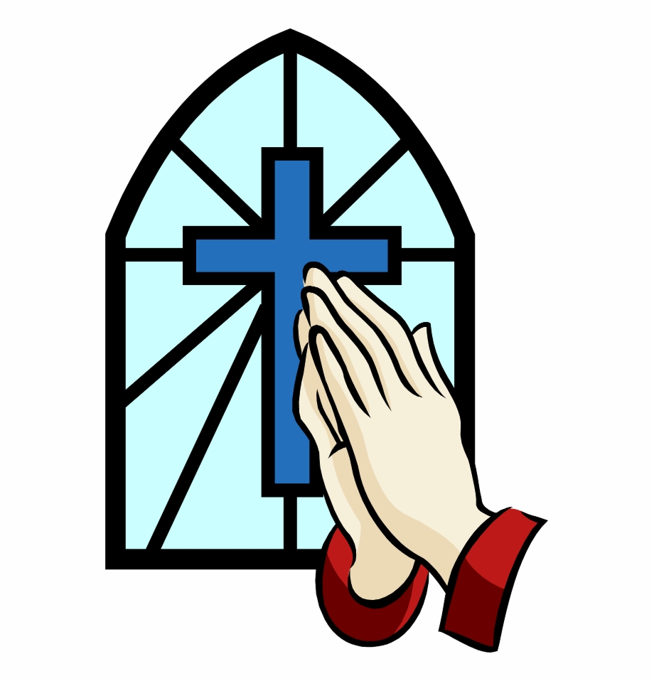 Svg Royalty Free Download Cross With Praying Hands