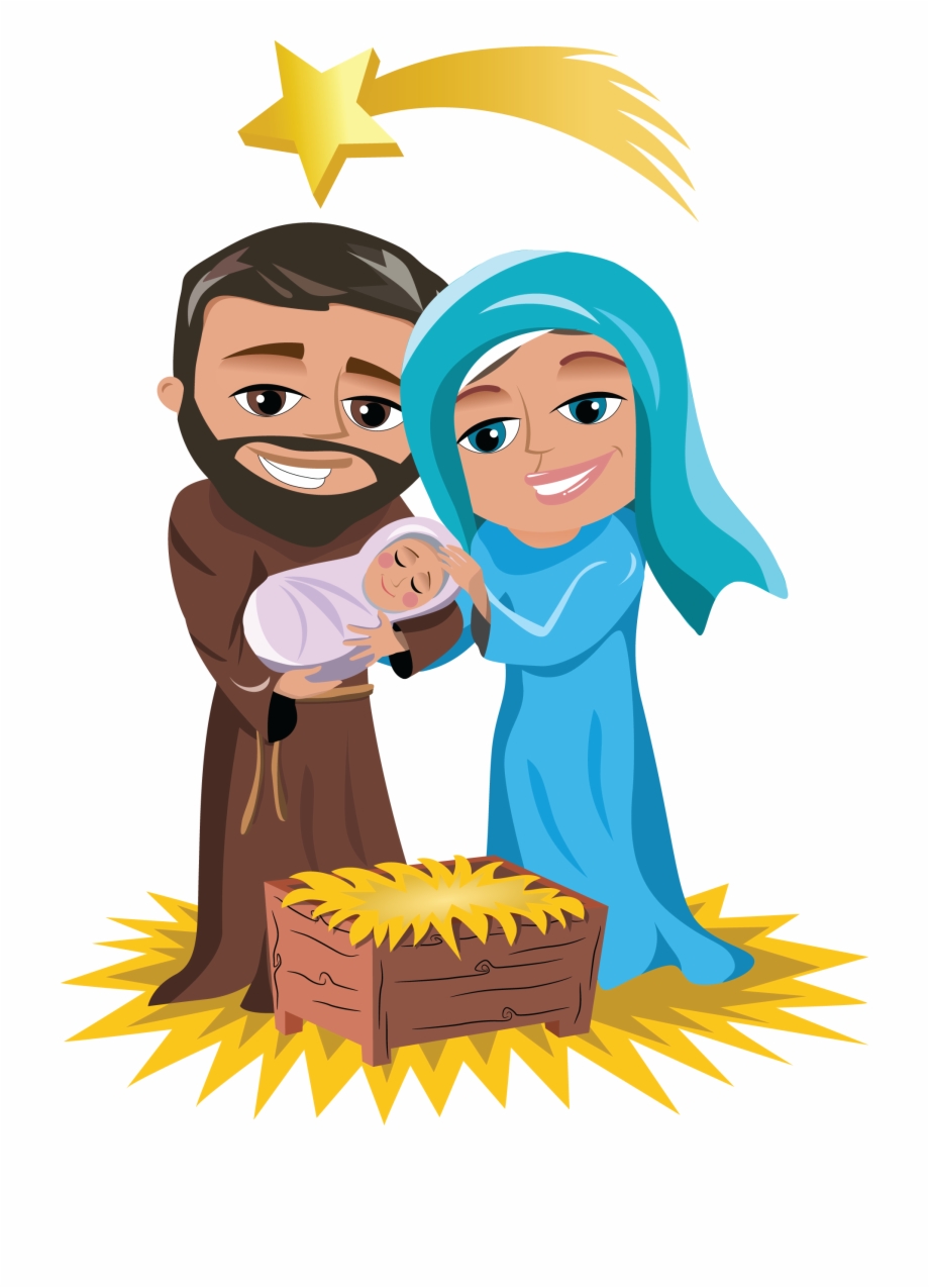 Png Royalty Free Christmas Jesus Clipart Mary Joseph