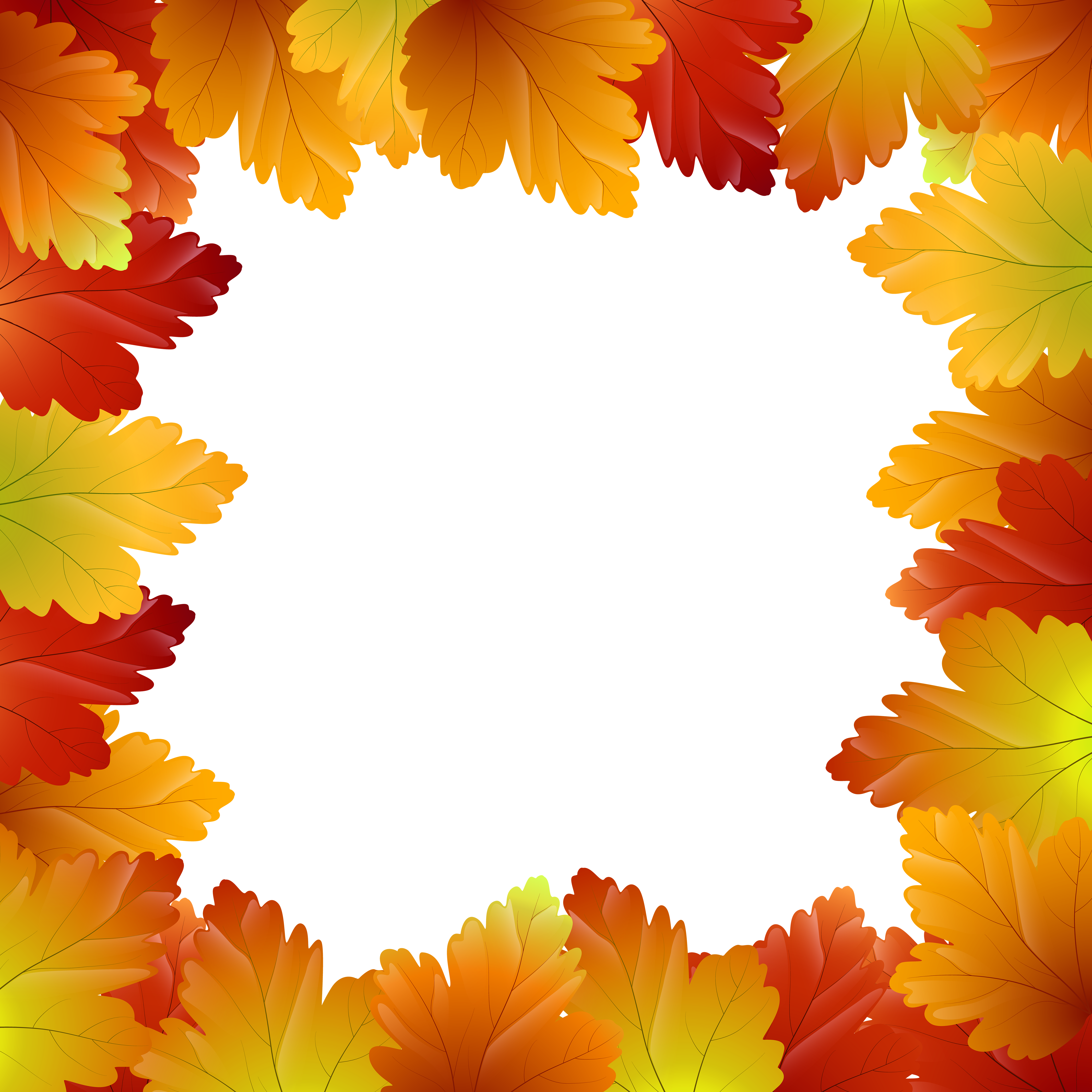 Fall Leaves Border Png Border Autumn Leaves Clip