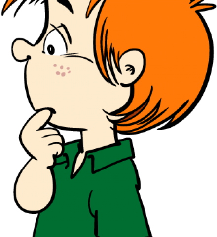 Think Clipart Student Thinking Cartoon Clipart Png