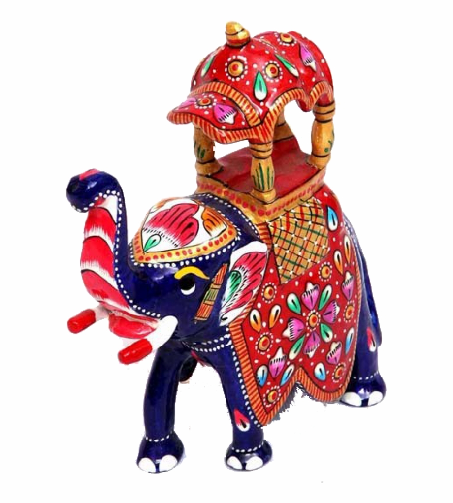 Handicraft Craft Pottery Figurine Indian Elephant Indian Elephant