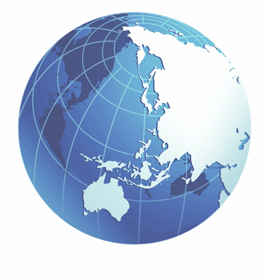 Globe Map Blue Spherical Recruitment Transprent Png Mundo