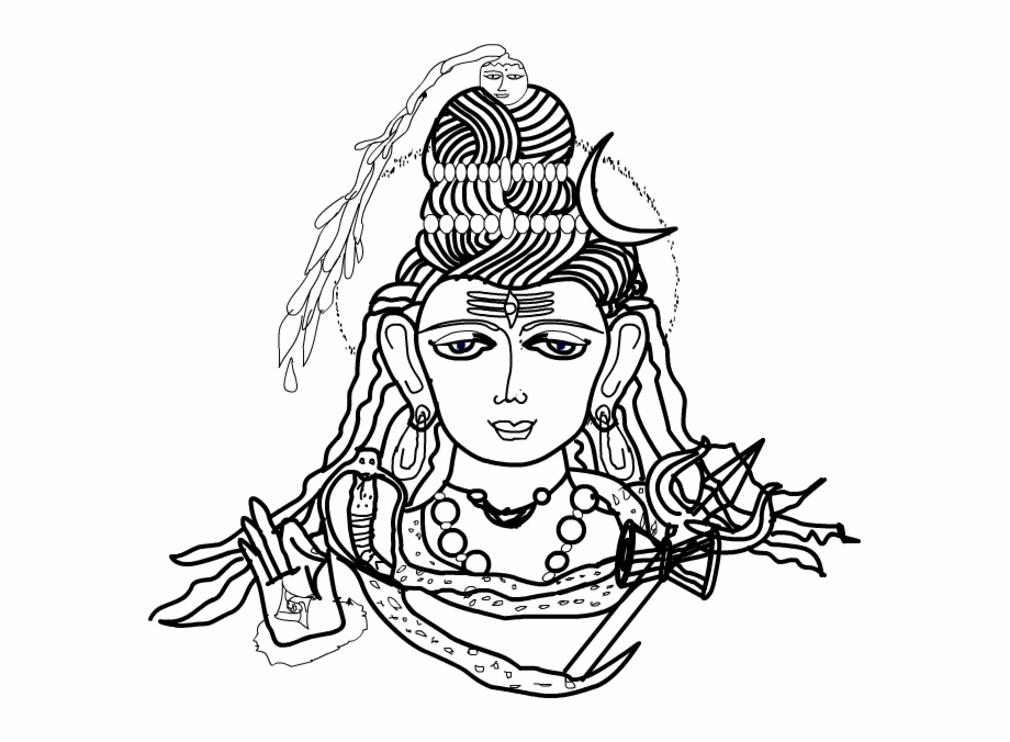 Shiva Drawing Lord Illustration