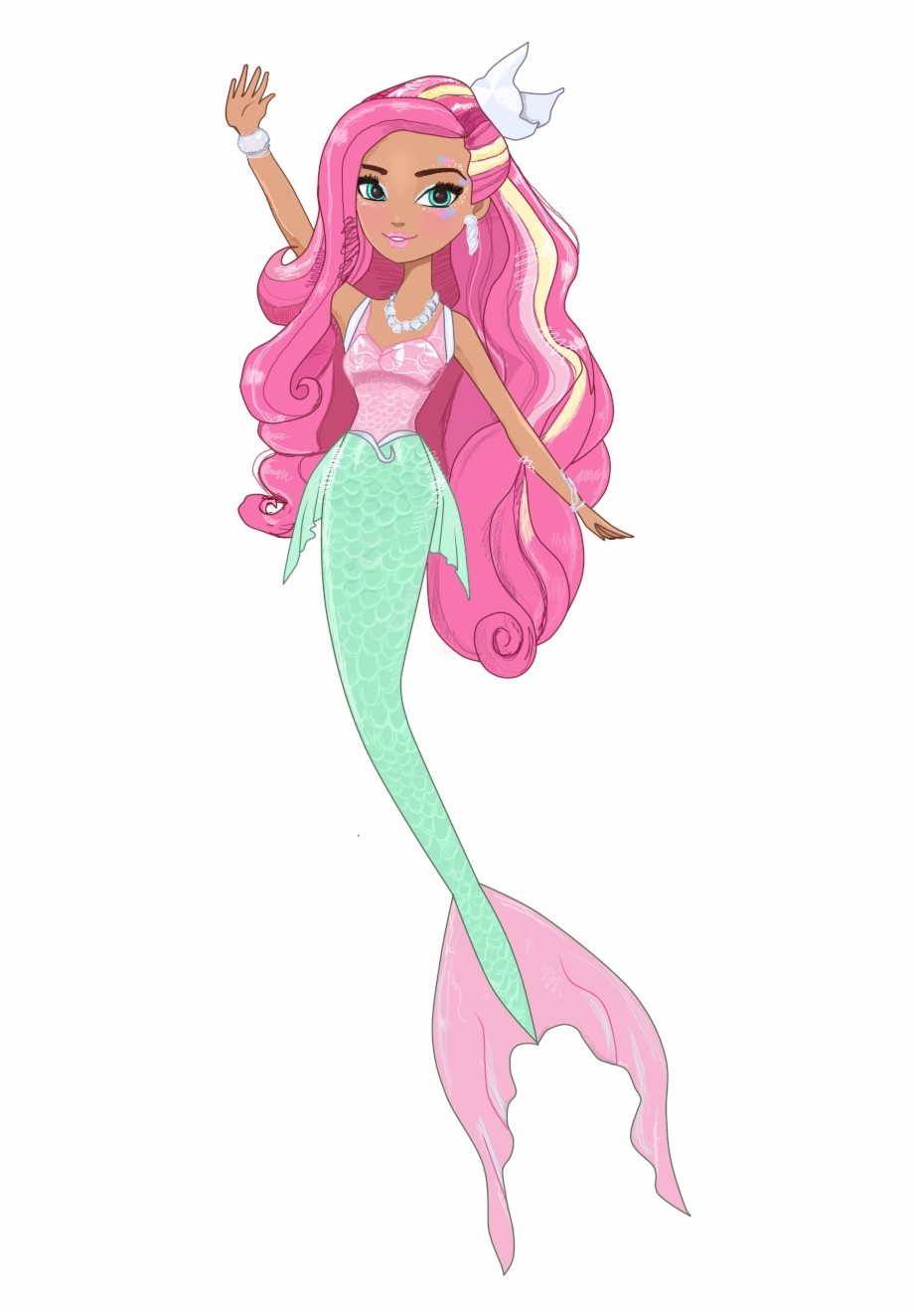 Cartoon Mermaid Transparent Background