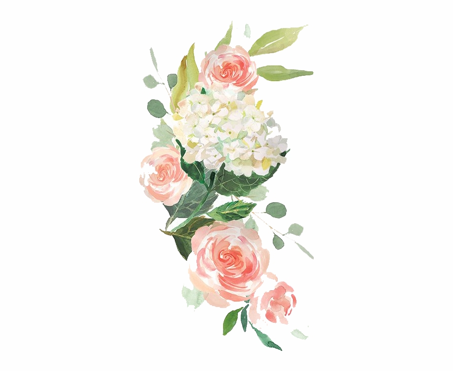 Free Elegant Watercolor Flowers Twitter Background Watercolor Flower