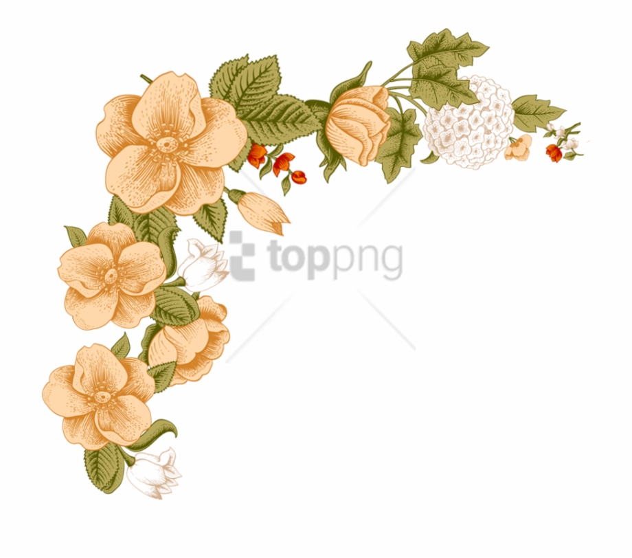 Free Png White Flower Frame Png Image With