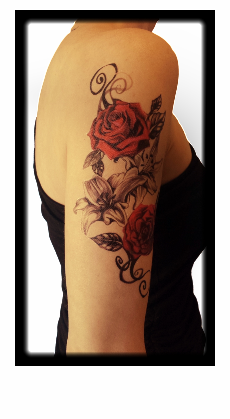 vintage rose tattoo
