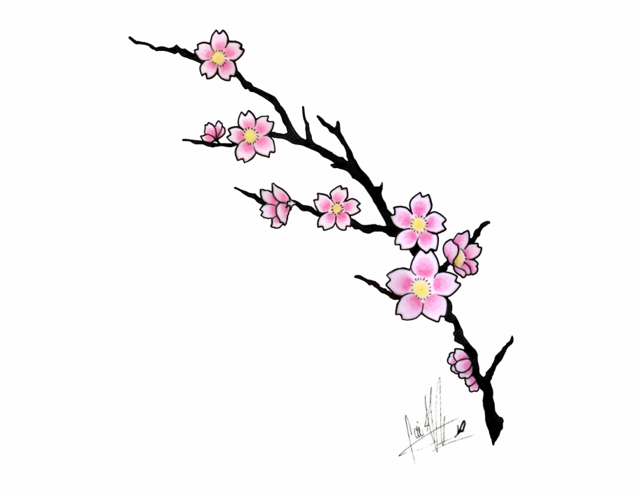 Vector Transparent Download Amazing Flowers Tattoo Cherry Blossom