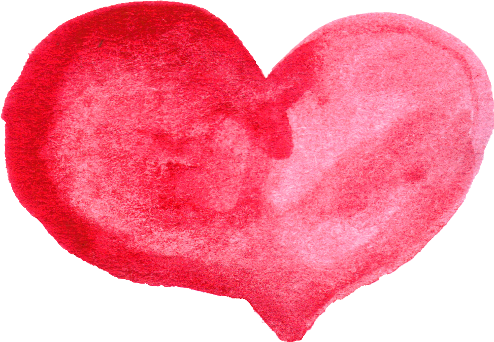 Red Heart Png Transparent Onlygfx Com Water Paint