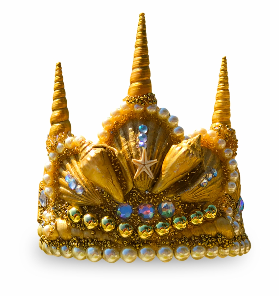 Gold Princess Seashell Crown Seashell Crown Png