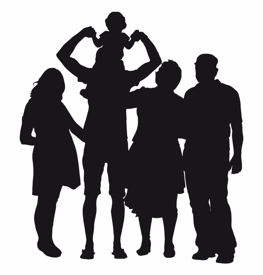 Family Silhouette Images Transparent Download