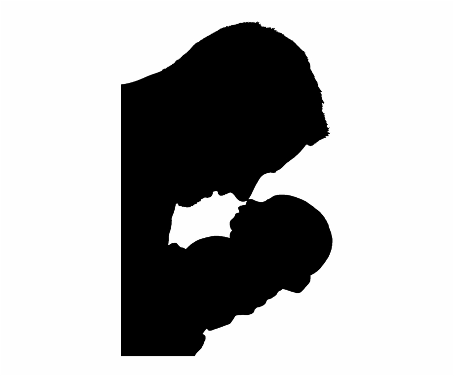Silhouette Father Son Family People Child Boy Vector