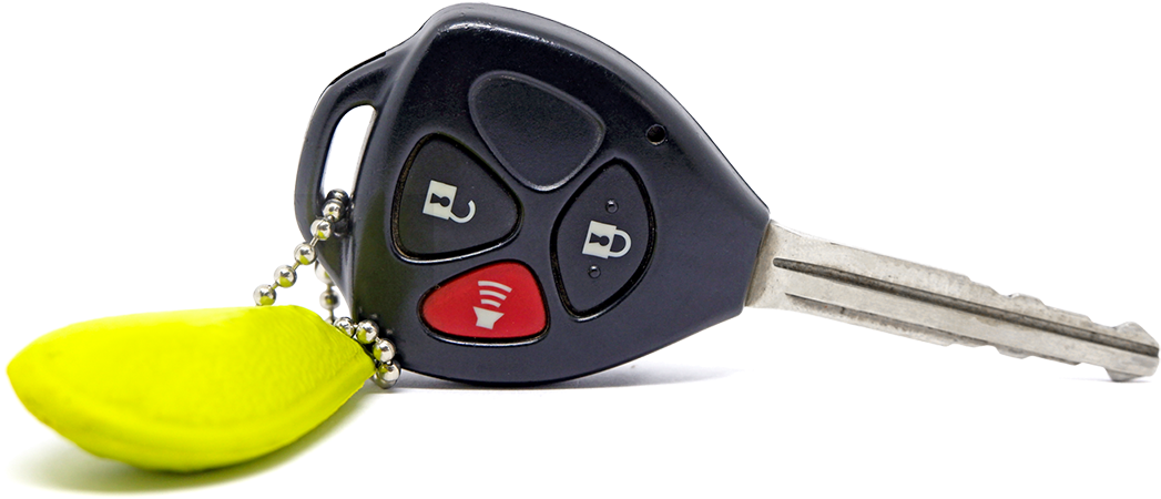 Picture Of Key Fob With Green Key Ring