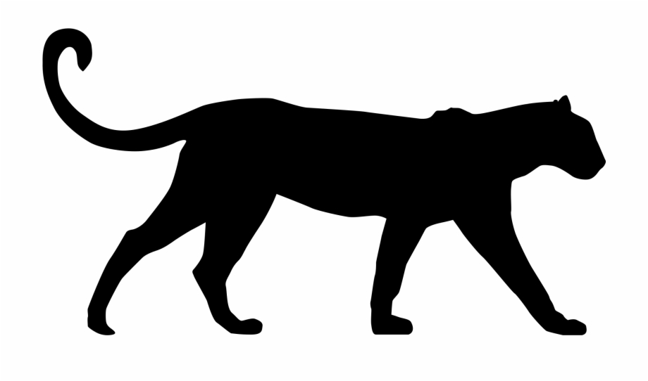 Svg Files Black Panther Leopard Clipart Silhouette