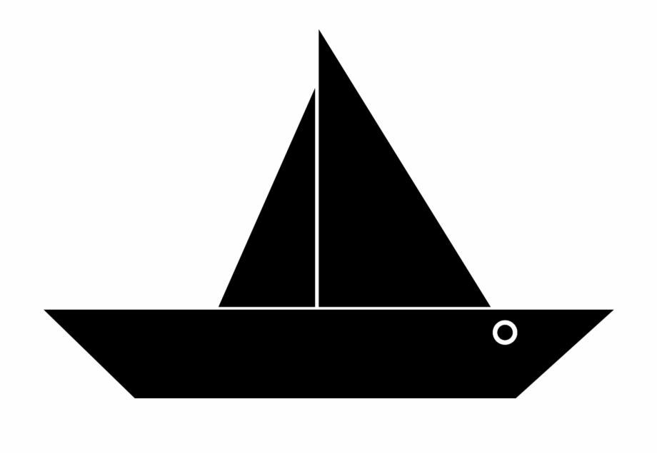 Clipart Boat Simple Boat Black Png