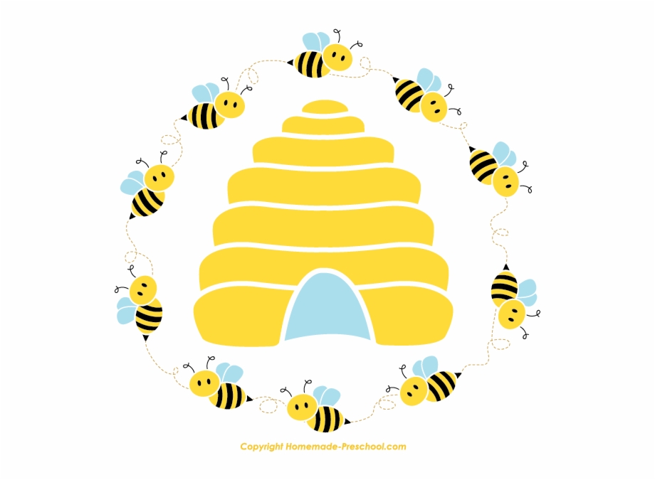 Cute Beehive Circle Png Pixels Classroom Ideas Clip