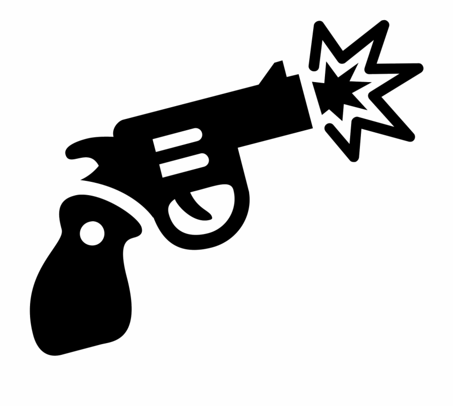 Black And White Download Firing Gun Icon Free