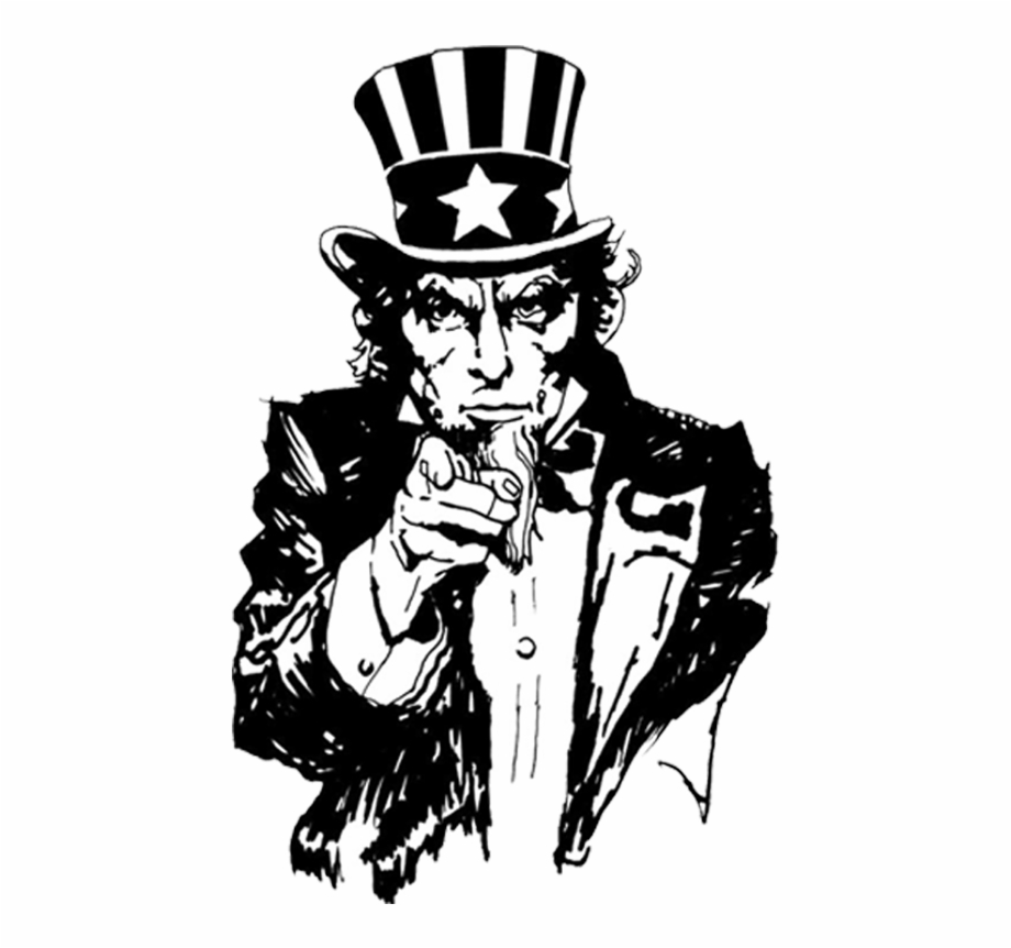 Emblem Uncle Sam Uncle Sam Clipart Black And