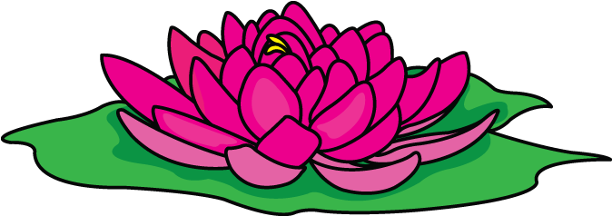 Lotus Flower Plant Bunga Teratai Vektor Clip Art Library