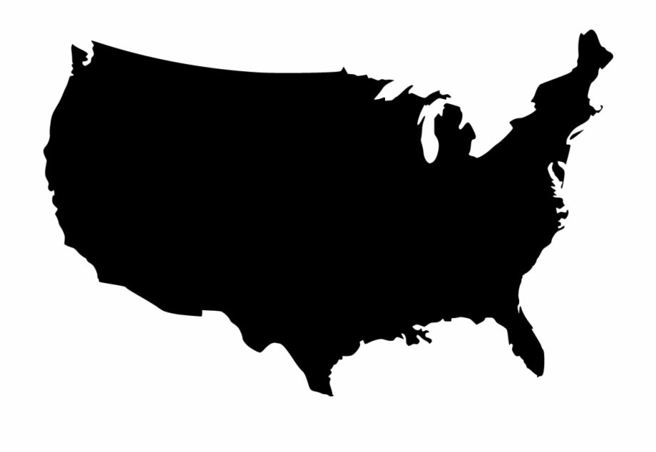 Free Outline Of United States Png, Download Free Outline Of United