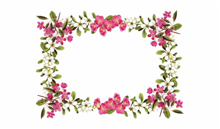 Flowers Borders Png Transparent Images Flower Borders Png