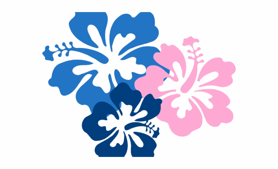 Hibiscus Clipart Hawaii Flower Blue And Green Flower