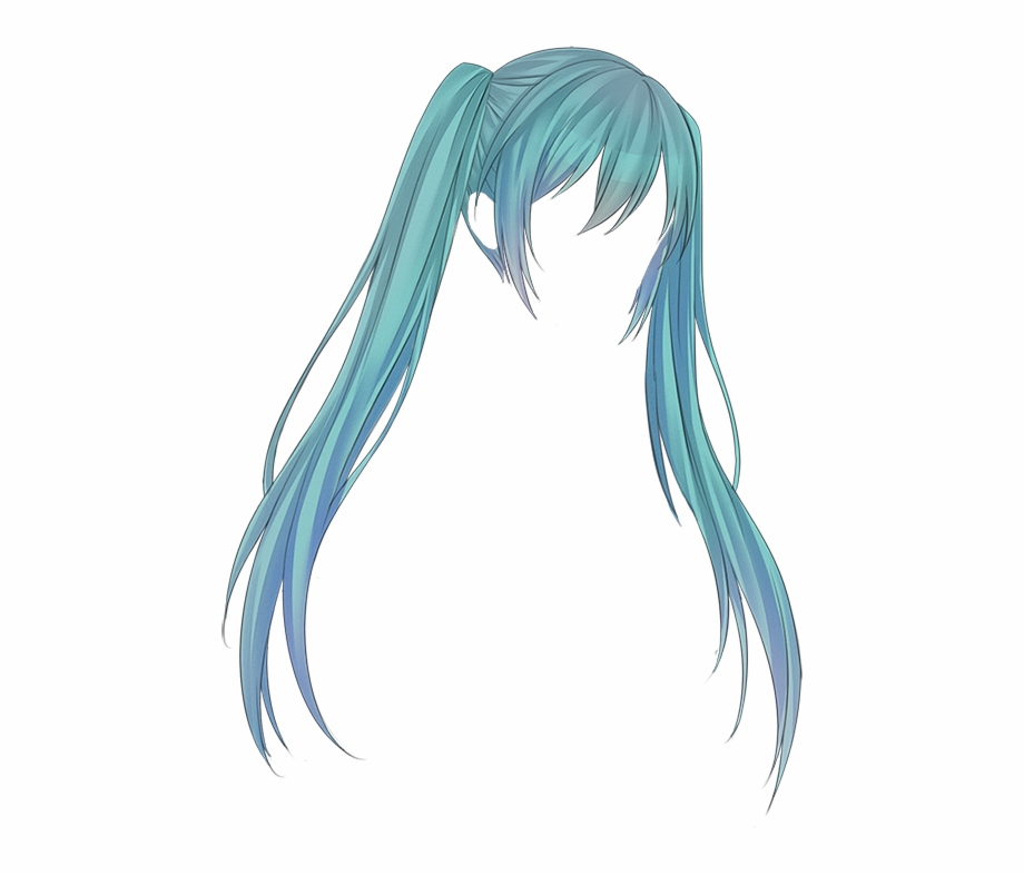 Hair Anime Png Transparent Hatsune Miku Hair Clip Art Library