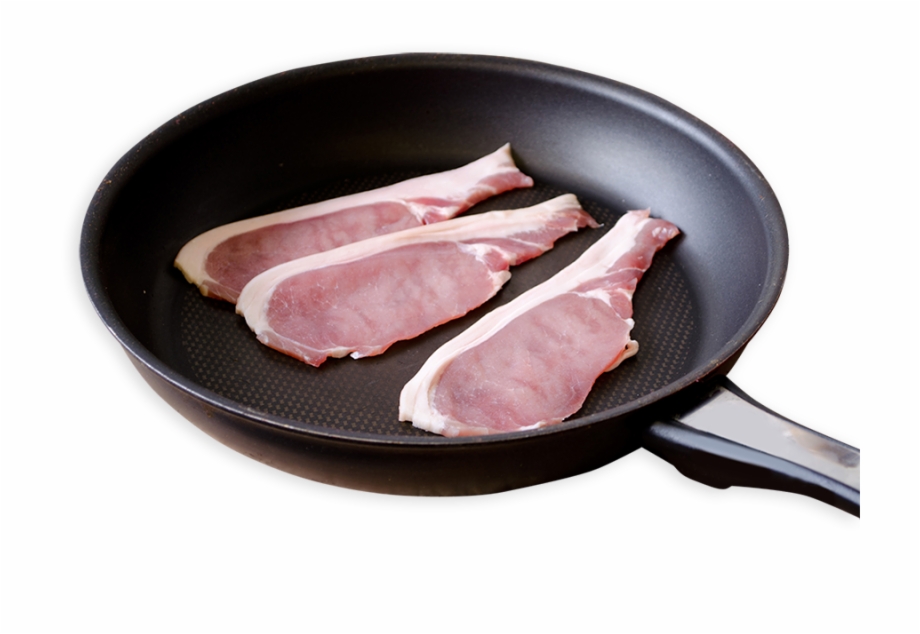 Back Bacon Bacon In Pan Transparent