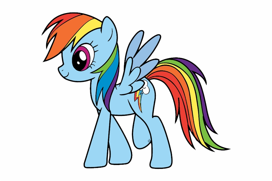 About Rainbow Dash My Little Pony Colouring Pages