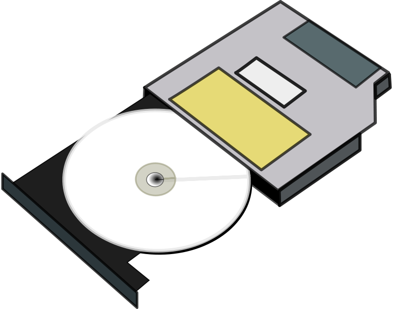 Free Clipart Slim Cd Drive Anonymous Cd Rom