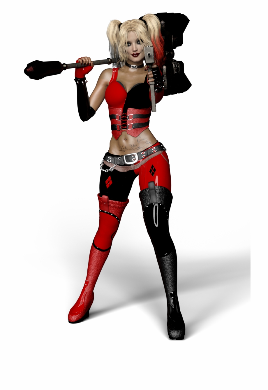 Harley Quinn Harley Quinn Latex 3D